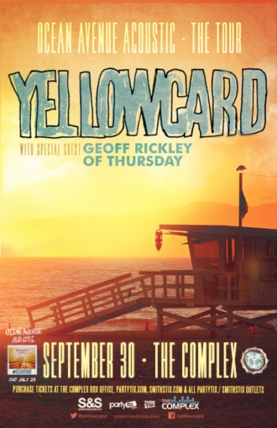 yellowcard tour flyer