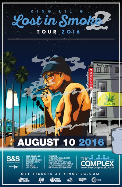 King Lil G Wednesday August 10th 2016 At The Complex Salt Lake